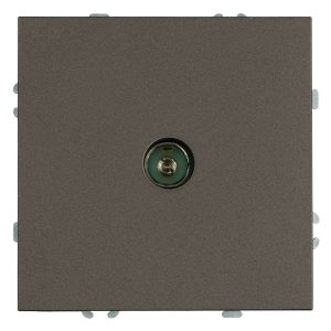 TV розетка простая Stekker Эмили RST00-5108-09 75 Ом 5-862МГц антрацит