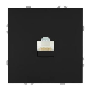 Розетка компьютерная Stekker Эмили RST00-5117-05 RJ-45 кат.5e, черный уголь