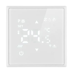 Терморегулятор Wi-Fi Stekker Эмили RSW00-5119-01 3500Вт с датчиком 3м, белый фарфор