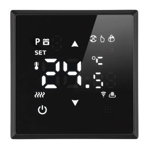 Терморегулятор Wi-Fi Stekker Эмили RSW00-5119-05 3500Вт с датчиком 3м, черный уголь