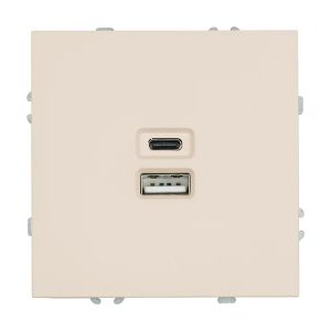 Зарядка на 2 разъема Stekker Эмили RST10-5115-08 20Вт USB тип A и C, кашемир