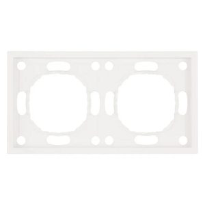 Рамка Stekker Эмили PFR00-5002-01 2 поста, белый фарфор