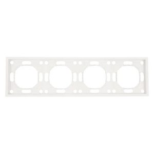 Рамка Stekker Эмили PFR00-5004-01 4 поста, белый фарфор
