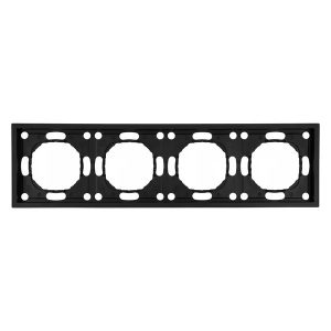 Рамка Stekker Эмили PFR00-5004-05 4 поста, черный уголь