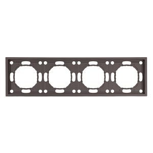 Рамка Stekker Эмили PFR00-5004-09 4 поста, антрацит