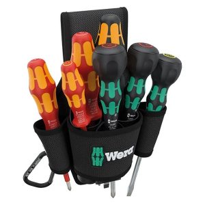 Набор отверток в поясной сумке 8 предметов PH 1/2, SL 5.5, VDE SL 3.5, Ball-Grip: PH 1/2, SL 6