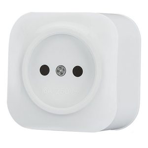 Накладная розетка Tokov Electric Frea 1-местная без заземления 16А IP20 белый