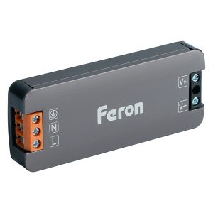 Блок питания для светодиодной ленты Feron LB010 24W 24V IP20 83x33.8x13mm (драйвер)