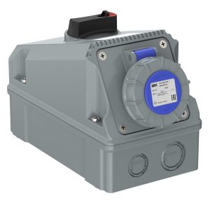 Розетка с механической блокировкой ИЭК ССИ-813ТЭУ 16А-6ч/220В 2P+PE IP67