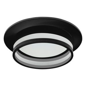 Светильник потолочный встраиваемый Feron DL502 Luna под лампу GX53 15W 230V черный, круглый