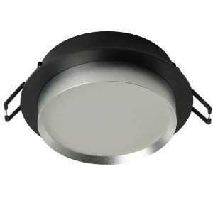 Светильник потолочный встраиваемый Feron DL507 под лампу GX53 15W 230V черный + серебро, круглый