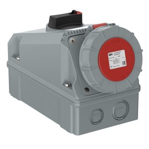 Розетка с механической блокировкой ИЭК ССИ-834ТЭУ 63А-6ч/380В 3P+PE IP67