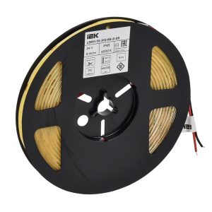 Светодиодная COB лента ИЭК 312LED/м 8Вт/м 4000K 24В IP65 5000х8мм (упаковка 5 м)