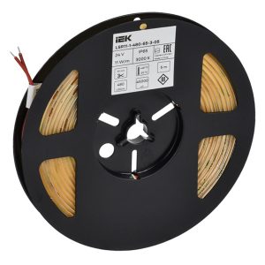 Светодиодная COB лента ИЭК 480LED/м 11Вт/м 3000K 24В IP65 5000х8мм (упаковка 5 м)