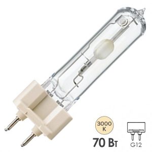 Лампа металлогалогенная Philips CDM-T Elite 70W/930 3000K G12 (МГЛ)