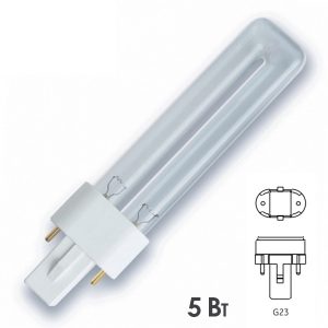Лампа бактерицидная Osram HNS S 5W 2P G23 L108mm специальная безозоновая
