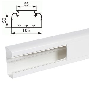 Кабель-канал Legrand DLP ПВХ 105х50 с крышкой 65 мм (кабельный короб)