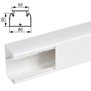 Кабель-канал Legrand DLP ПВХ 80х50 с крышкой 65 мм (кабельный короб)