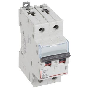 Автоматический выключатель Legrand DX3-E C6 2П 6000/6kA (автомат электрический)