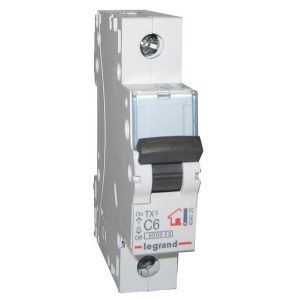 Автоматический выключатель Legrand TX3 C6A 1П 6kA (автомат электрический)