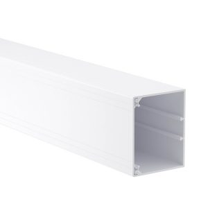 Кабель-канал с крышкой DKC In-liner Classic TA-GN 100х80 с направляющими для установки разделителей (кабельный короб)