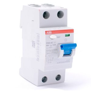 УЗО ABB F202 AC-63/0,3 2-х полюсное тип AC 63A 300mA 2 модуля (ВДТ)