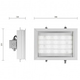 Светильник светодиодный GALAD АЗС LED-80 80W 4000К 230V 6800Lm IP65 -40/+40°С 346x251x124мм 5кг