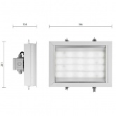 Светильник светодиодный GALAD АЗС LED-160 160W 4000К 230V 13600Lm IP65 -40/+40°С 346x251x124мм 5кг