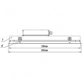 Светильник светодиодный GALAD АЗС LED-160 160W 4000К 230V 13600Lm IP65 -40/+40°С 346x251x124мм 5кг