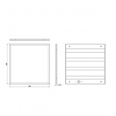 Светильник светодиодный ЭРА SPO-6-24-4K-P 24W 4000K 3000Lm IP40 призма 595x595x19mm