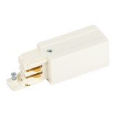 Коннектор для трехфазного шинопровода ЭРА STR-30-W-CN-PL типа PL кабельный ввод левый белый