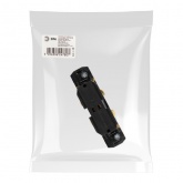 Коннектор для трехфазного шинопровода ЭРА STR-30-B-CN-I типа I прямой внутренний черный