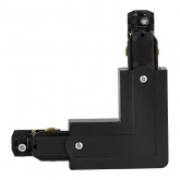 Коннектор для трехфазного шинопровода ЭРА STR-30-B-CN-LE LE угловой наружный черный