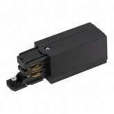 Коннектор для трехфазного шинопровода ЭРА STR-30-B-CN-PL типа PL кабельный ввод левый черный