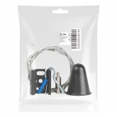 Комплект для подвесного монтажа ЭРА STR-30-B-MK-3 для трехфазного шинопровода черный 3м