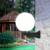 Светильник садово-парковый ЭРА НБУ 01-60-251 шар опал с настенным крепежом D250mm Е27