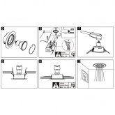 Светильник встраиваемый Paulmann комплект Base LED GU10 3x5W Матовое железо