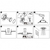 Светильник встраиваемый Paulmann комплект Base LED 3x5W Матовый белый
