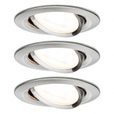 Светильник встраиваемый Paulmann комплект Nova LED 3x6,5 GU10 Матовое железо