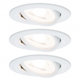Светильник встраиваемый Paulmann комплект Nova LED 3x6,5 GU10 Белый