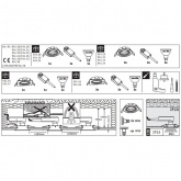 Светильник встраиваемый Paulmann комплект Nova LED 3x6,5 GU10 Матовый алюминий