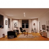 Светильник встраиваемый Paulmann комплект Nova LED IP44 3x6,5 GU10 Матовое железо