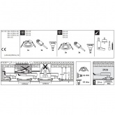 Светильник встраиваемый Paulmann комплект Nova LED IP44 3x6,5 GU10 Матовое железо