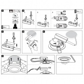 Светильник встраиваемый Paulmann комплект Nova LED IP44 3x6,5 GU10 Матовое железо