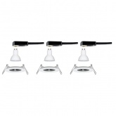 Светильник встраиваемый Paulmann комплект Nova LED IP44 3x6,5 GU10 Белый