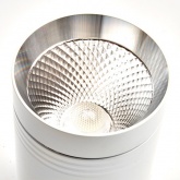 Накладной светодиодный светильник Feron AL521 10W 4000K 900Lm 35° белый c хром кольцом