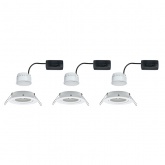 Светильник встраиваемый Paulmann комплект Nova Coin LED 3x6,5W Матовый белый