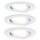 Светильник встраиваемый Paulmann комплект Nova Coin LED 3x6,5W Матовый белый