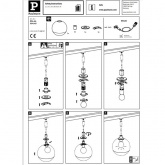 Плафон Paulmann Alari под трековую систему URail 2Easy D300mm (для 95436 и 95437) сатин/прозрачный