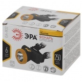 Фонарь ЭРА GA-802 Налобный  Практик 3W, Li-Ion аккумулятор 1500mAh, USB